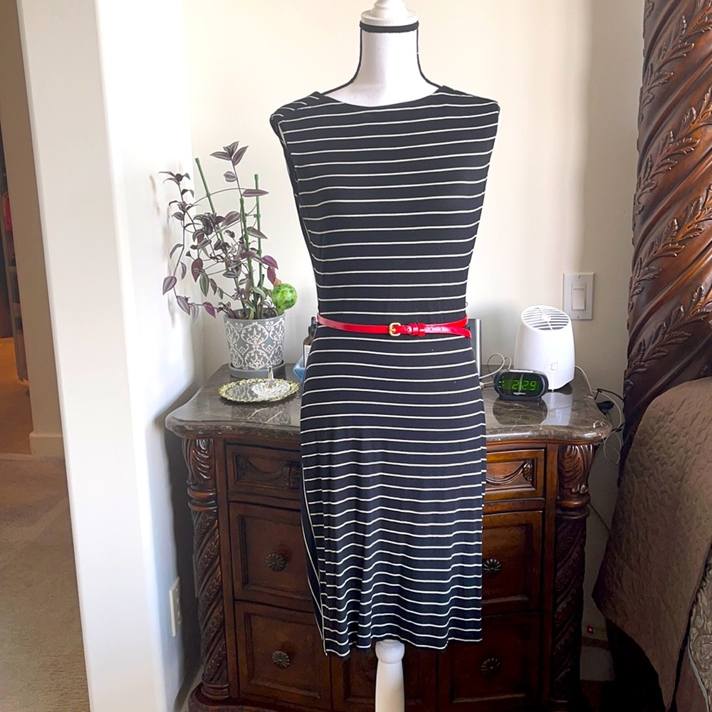 Calvin Klein black and white dress 4